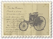 邮票：世界第一辆汽车